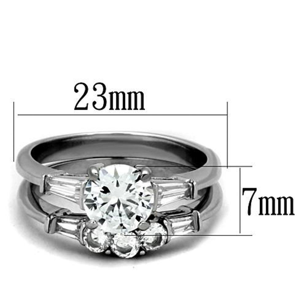1.95ct AAA CZ Women's Wedding Ring Set - Size 5-10 - Perfect for Bridal & Anniversary Gifts