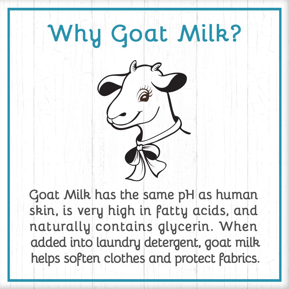 **Organic Goat Milk Laundry Soap – Fragrance-Free, Gluten-Free & Paraben-Free Detergent – 120 Loads – Gentle for Sensitive Skin – Perfect for Babies, Allergies & Eco-Friendly Homes**