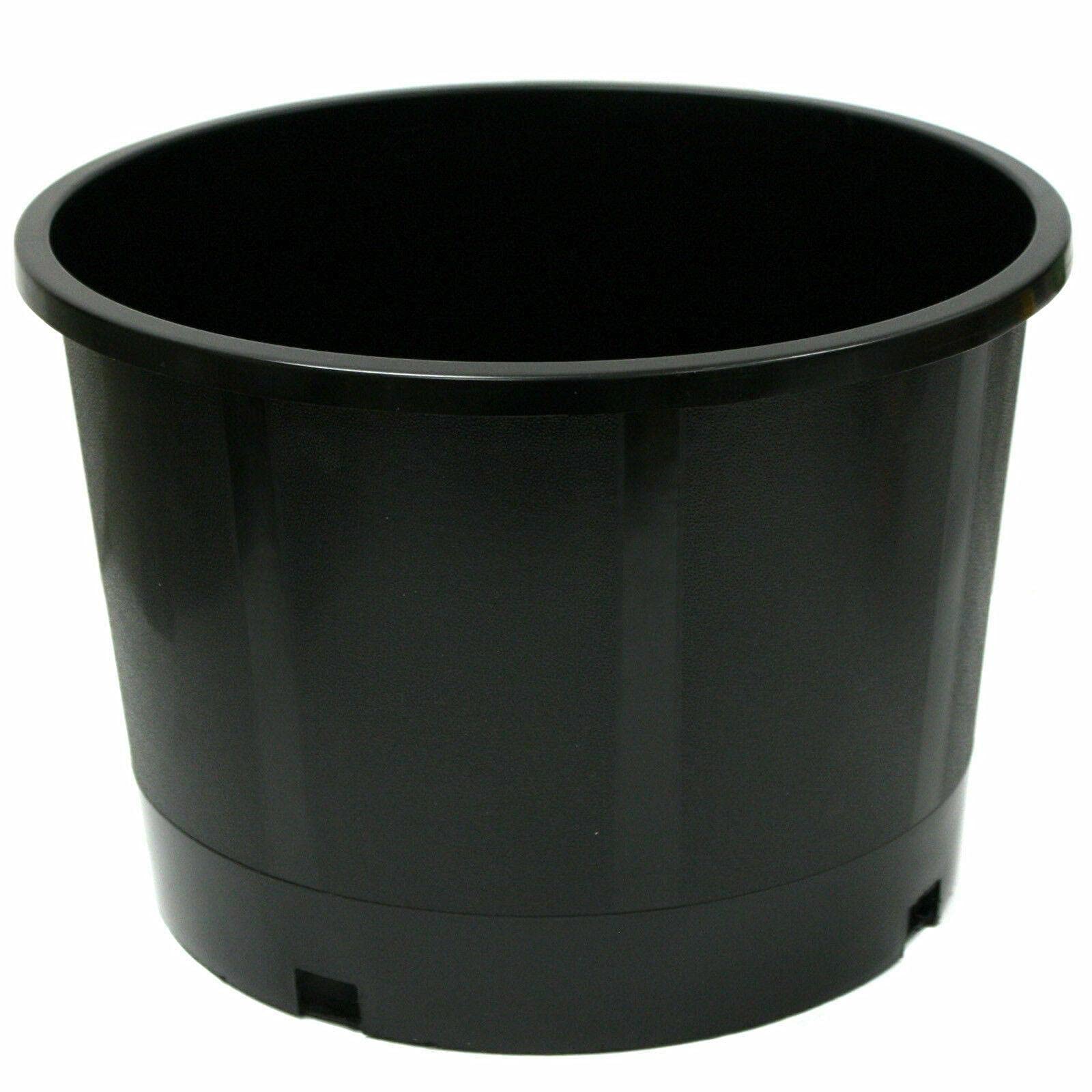 20 Pack 5 Gallon Black Plastic Nursery Pots - Heavy Duty Plant Containers for Indoor/Outdoor Gardening, Flowers, Vegetables, and Herbs | Ideal for Home Garden, Greenhouse, and Landscaping Projects