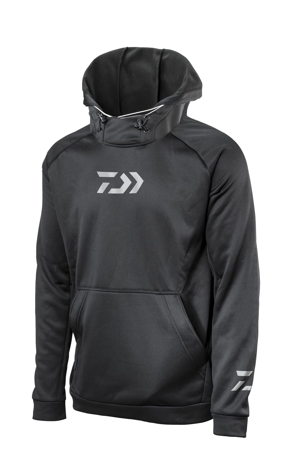 Daiwa D-VEC Hooded Jacket with Built-in Face Mask - Lightweight Water-Resistant Fishing Hoodie for Outdoor Activities & Cold Weather Protection
