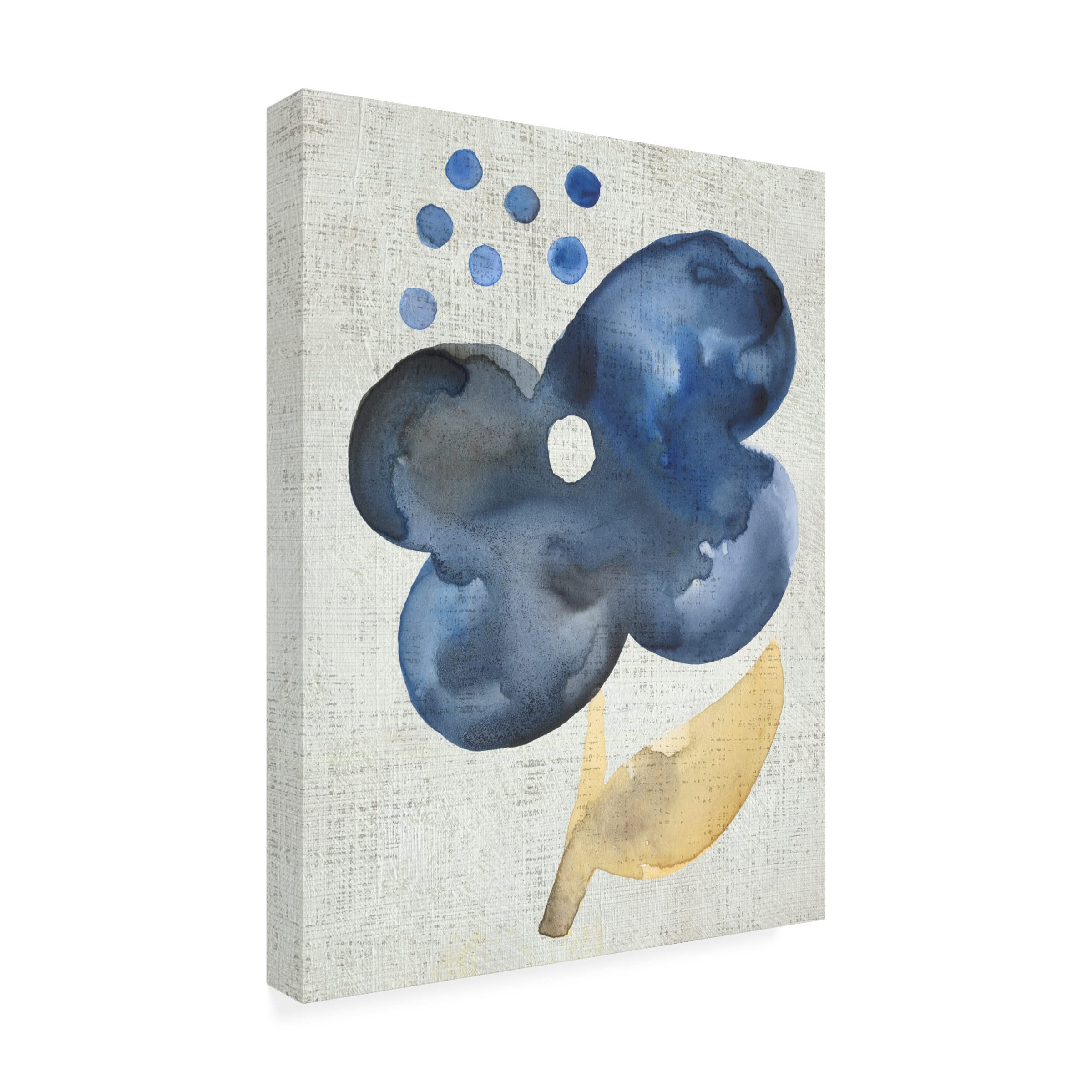 Trademark Fine Art 'Sea Flower III' Canvas Wall Art Print by Chariklia Zarris - Vibrant Coastal Home Decor for Living Room, Bedroom & Office