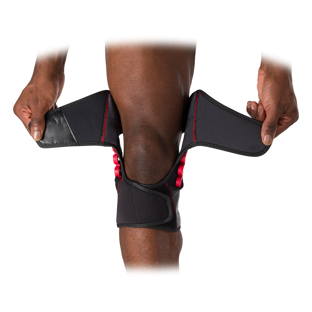 NRG Spring Hinge Knee Brace Wrap - Adjustable Support for Running, Sports & Recovery - Ideal for Athletes, Arthritis & Joint Pain Relief