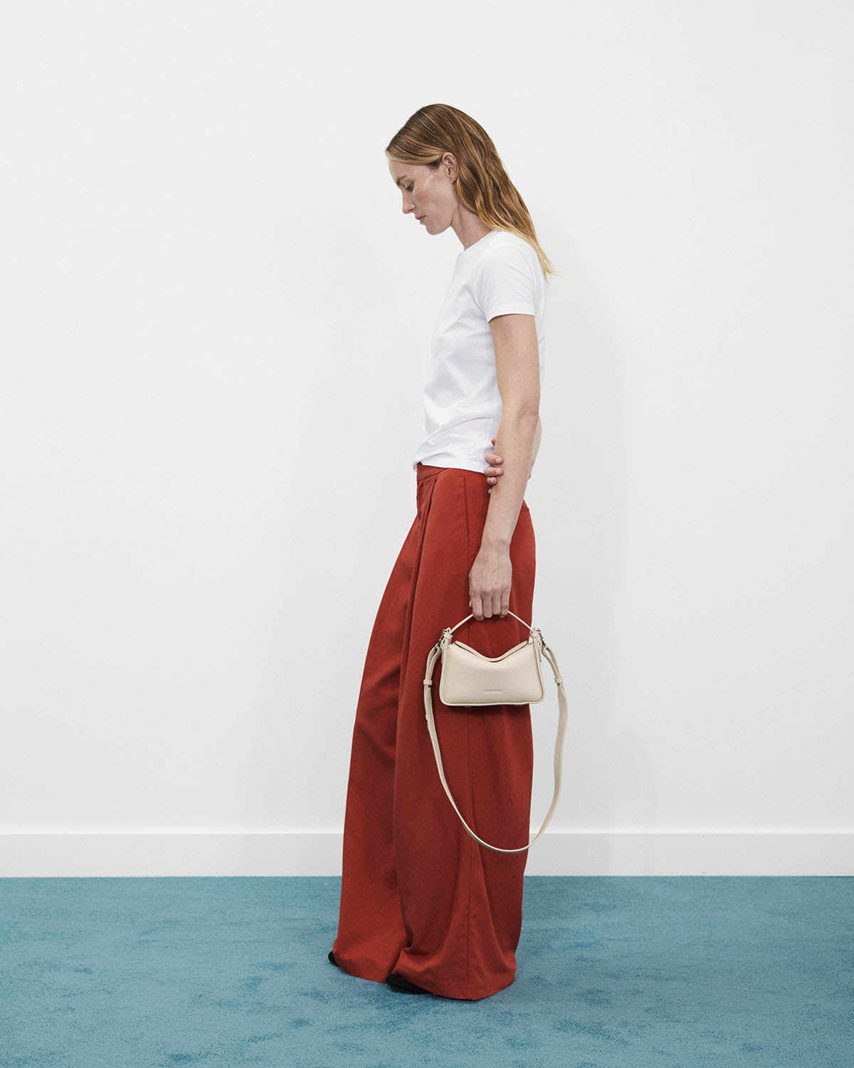 Mini Clementine Crossbody Bag - Oat Pebbled Leather Handbag for Women | Perfect for Everyday Use, Work, and Travel