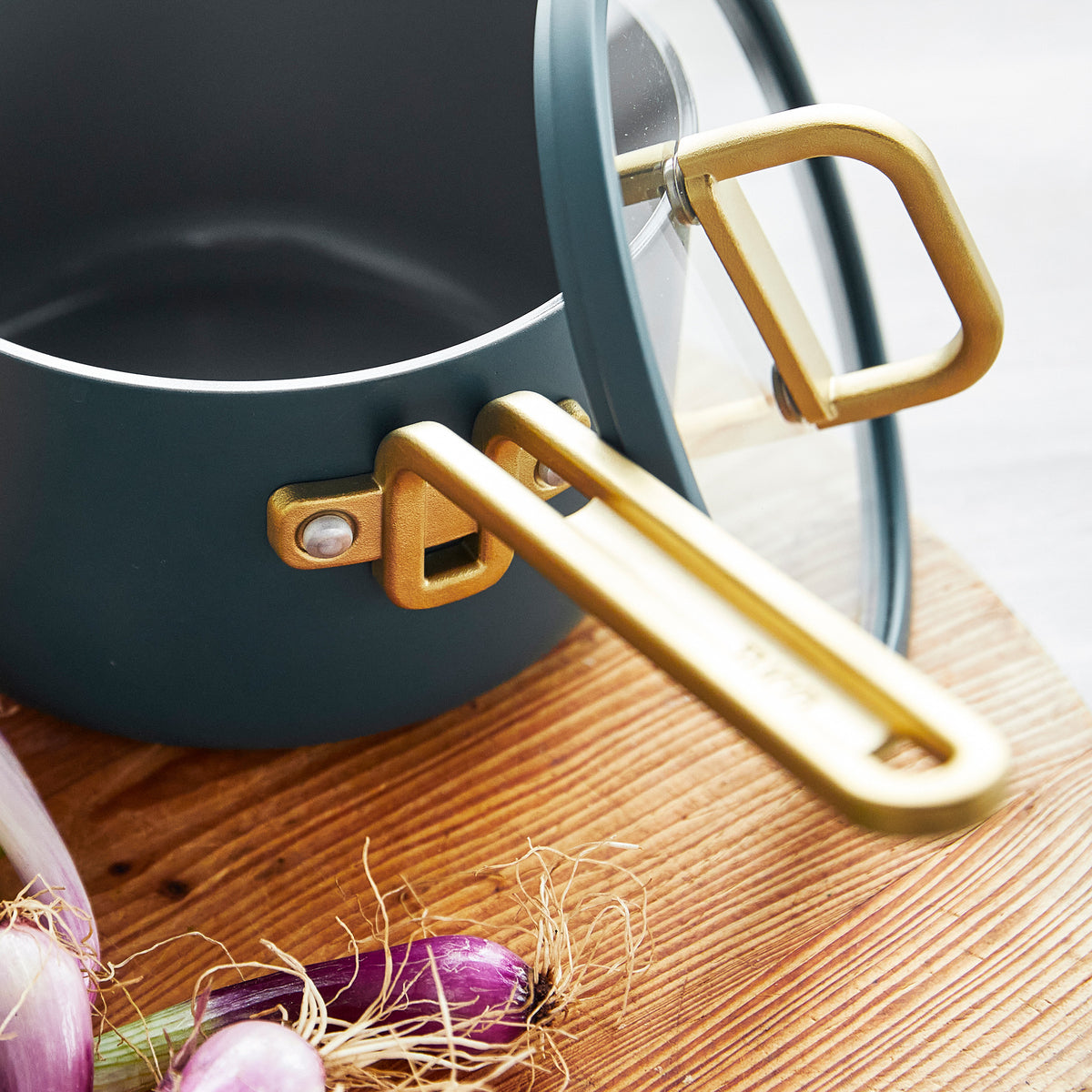 Stanley Tucci™ Ceramic Nonstick 3-Piece Mini Cookware Set - Venetian Teal | Perfect for Small Kitchens, Dorms & RV Cooking