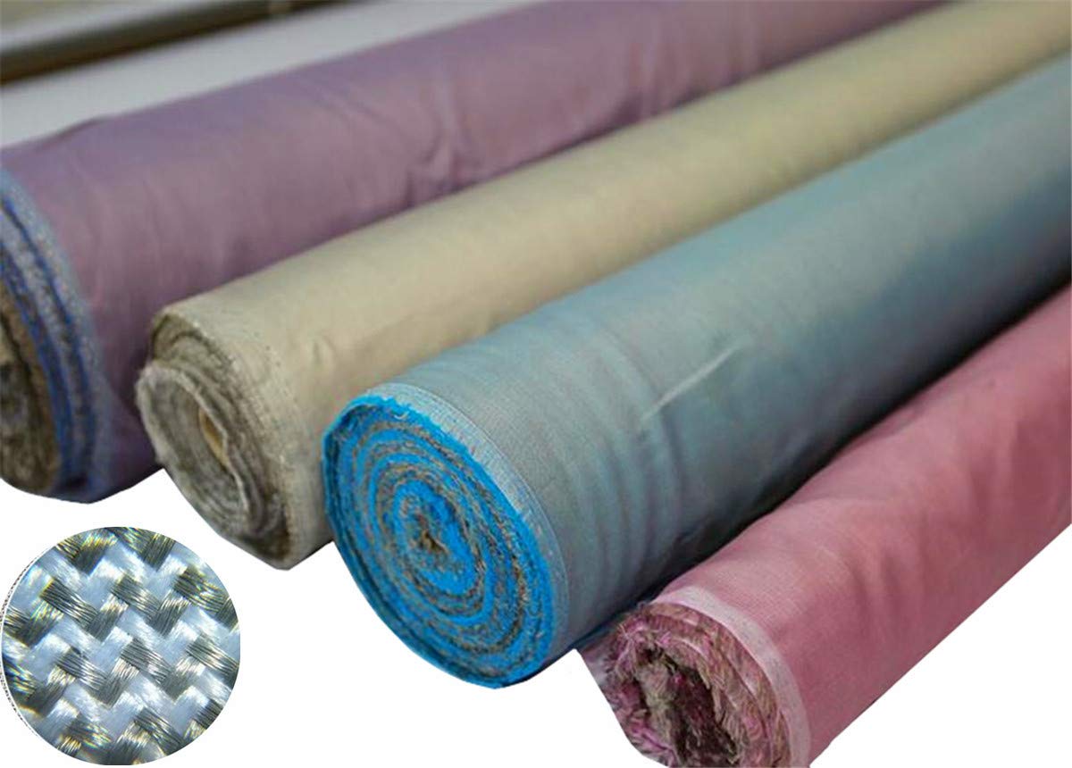 Silver Fiber RPET Woven Blended Fabric - Anti Radiation EMI RFID Shielding Fabric (78
