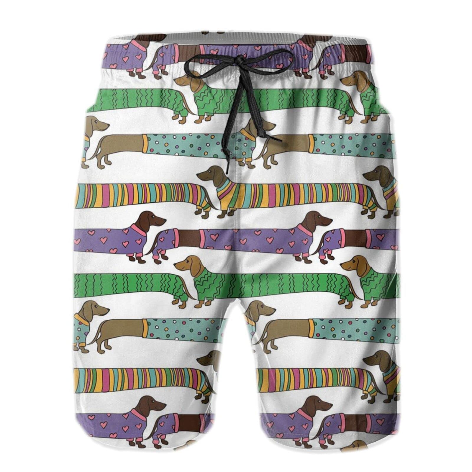 NIOCEZT Men's Quick Dry Swim Trunks with Mesh Lining & Pockets - Comfortable Beach Shorts for Swimming, Surfing & Summer Activities
