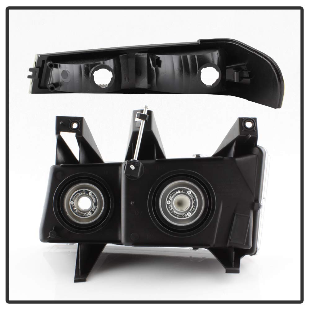 XTune Replacement Headlights with Bumper Lights for 2006 Chevy Colorado, Canyon & Isuzu i-208, i-290, i-350, i-370 - OEM Style Direct Fit Upgrade - Perfect for Night Driving and Off-Road Adventures