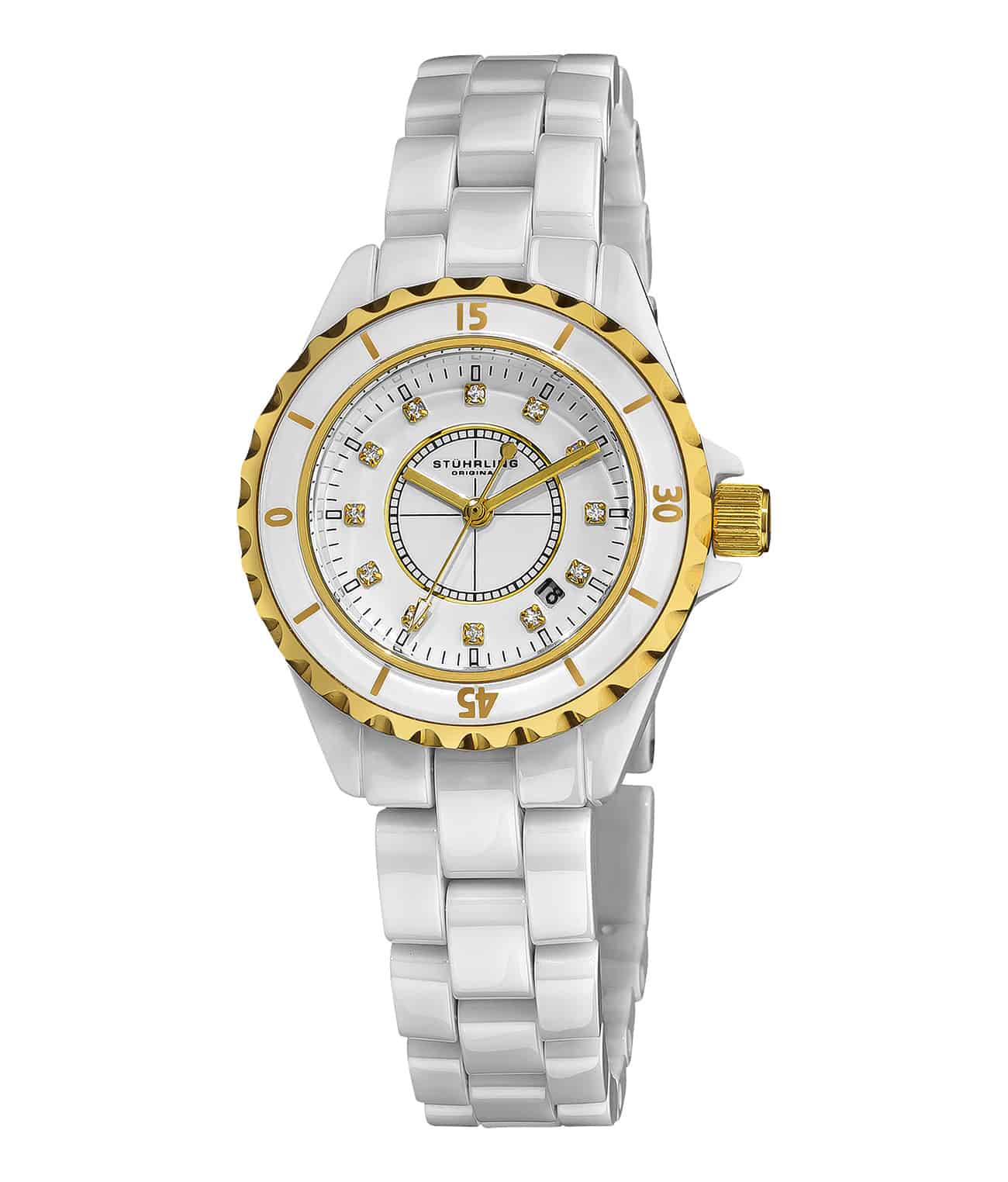 White Dial / White Case / White Ceramic Bracelet Deployant Buckle