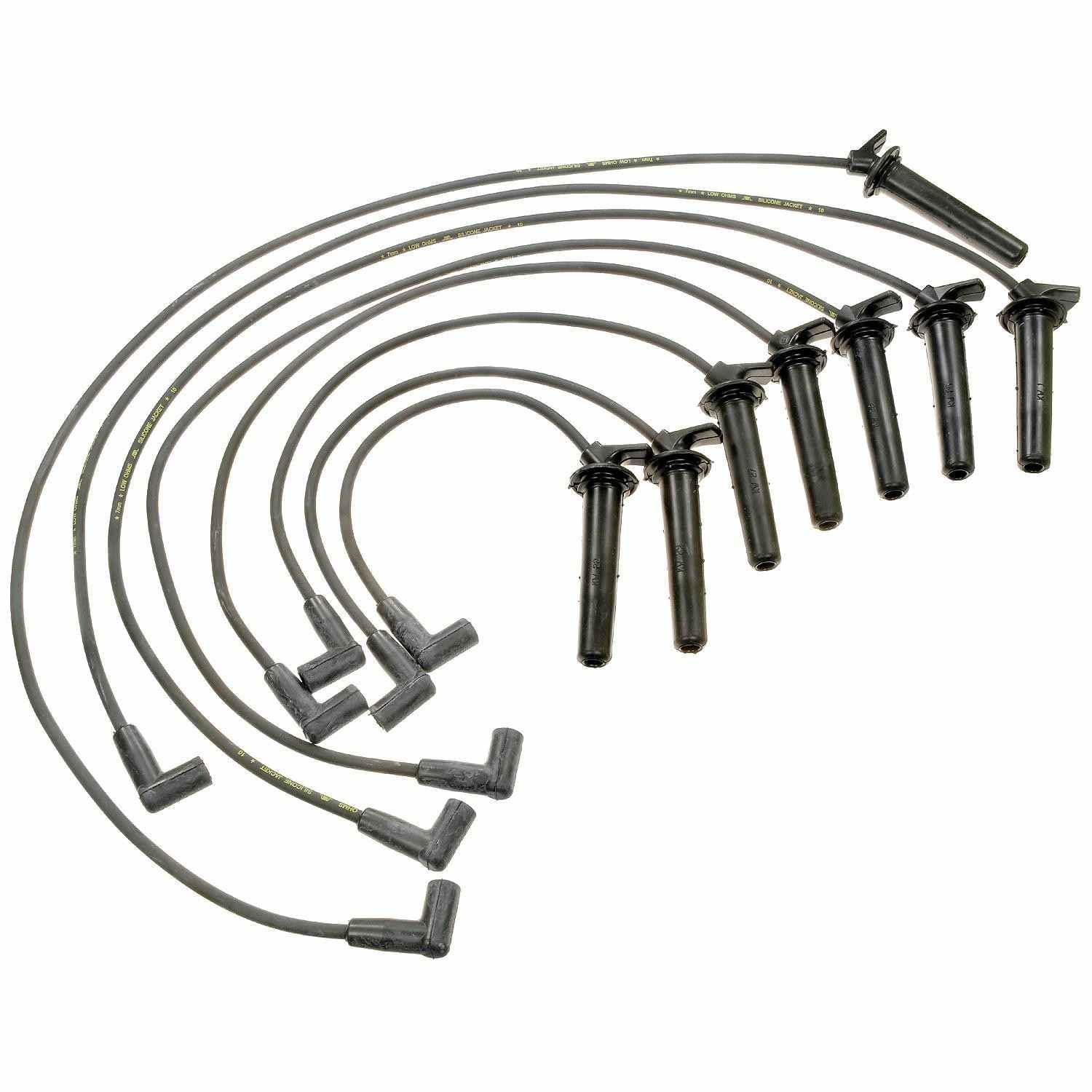 High-Performance Spark Plug Wire Set Compatible with Cadillac CTS, ATS, SRX - Durable Ignition Wires for Smooth Engine Performance - Ideal for DIY Auto Repair & Maintenance
