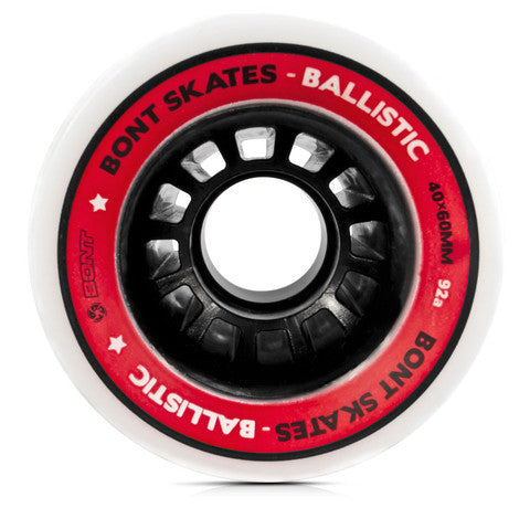 Bont Ballistic Quad Wheels - High-Performance Roller Skating Wheels for Speed & Durability - Perfect for Indoor & Outdoor Skating, Derby, and Rink Use