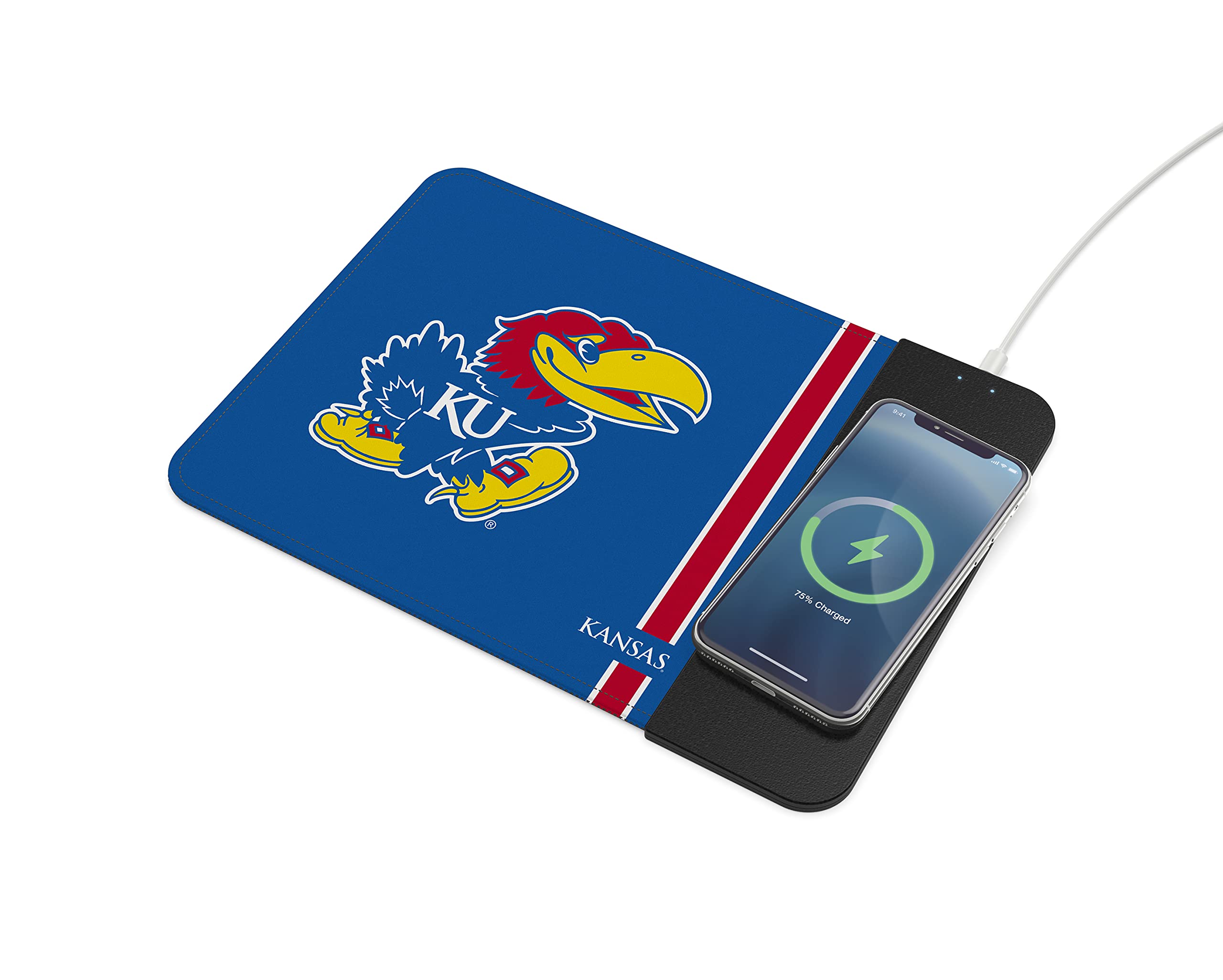 SOAR NCAA Unisex Wireless Charging Mouse Pad with Qi Fast Charging - Perfect for Office, Gaming & Home Desk Setup