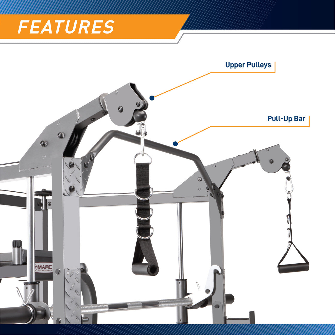 Marcy SM 4008 Smith Machine - Full Body Gym Equipment for Home & Commercial Use | Strength Training & Weightlifting Workout Station for Fitness Enthusiasts