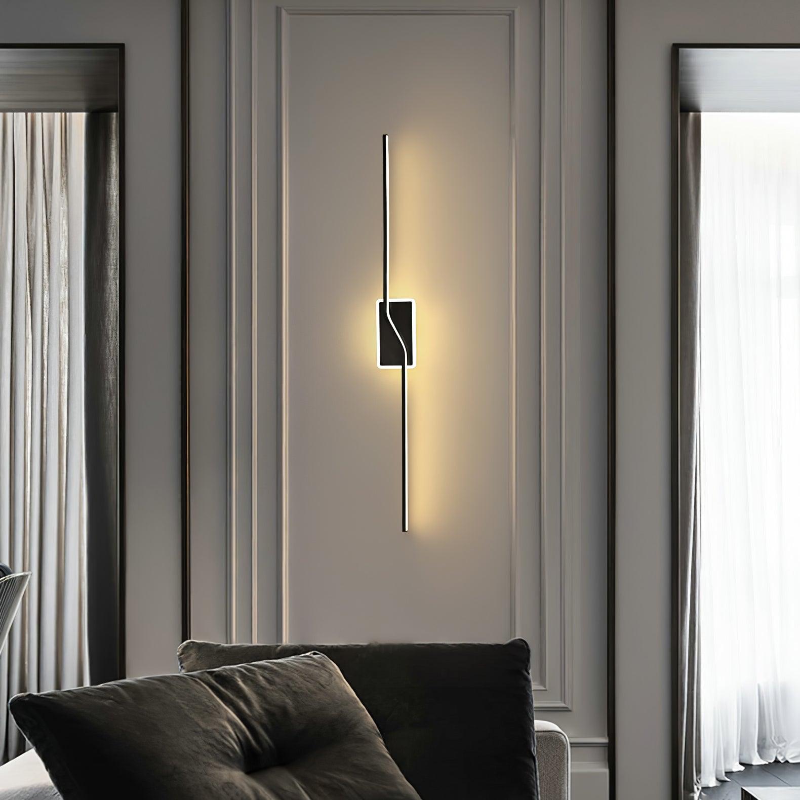 Modern LED Linear Strip Wall Light for Home & Office - Dimmable, Energy-Efficient Ambient Lighting for Bedroom, Living Room, Kitchen, and Commercial Spaces
