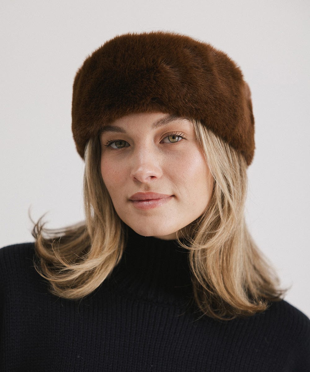 Margot Faux Fur Headband for Women - Soft Winter Head Wrap, Fashionable Hair Accessory for Cold Weather, Outdoor Activities and Stylish Outfits