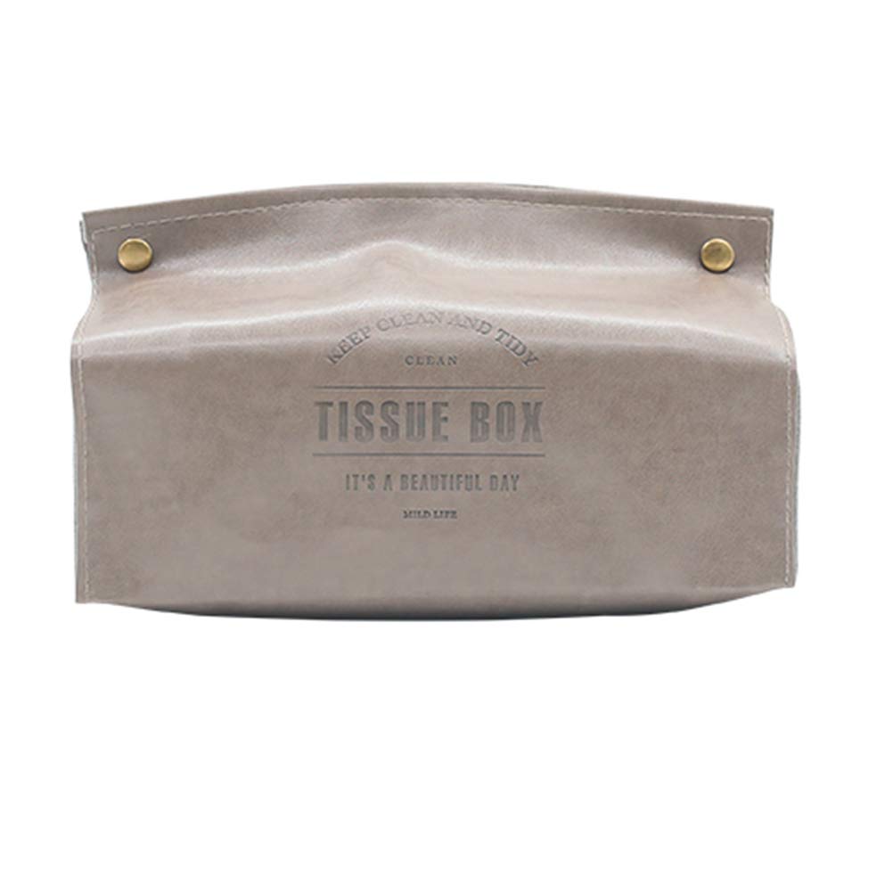 Premium Leather Tissue Box Holder - Elegant & Durable Home Decor for Bedroom, Living Room, Office - Practical & Stylish Tissue Cover for Home & Office Use