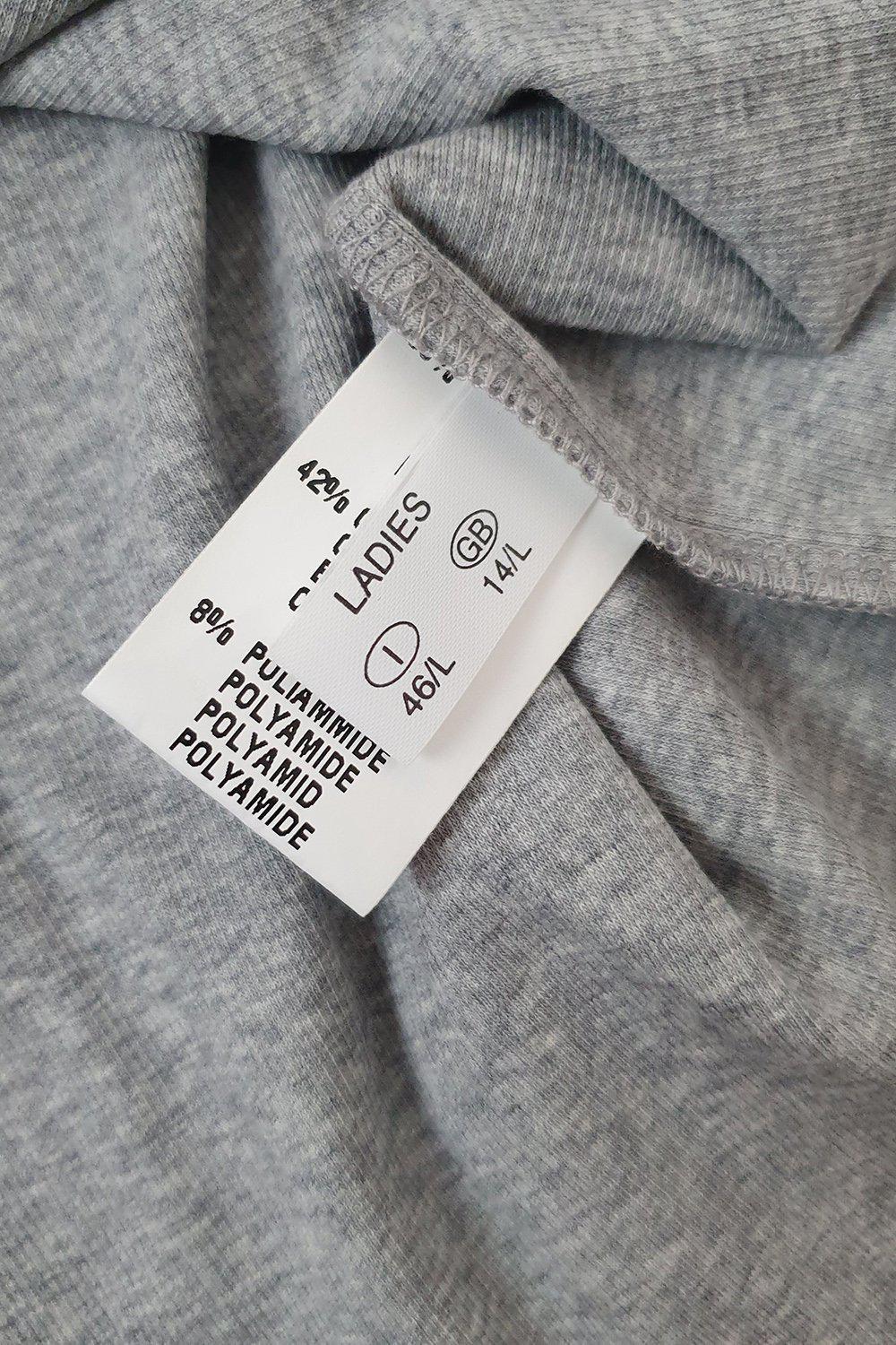 FABIANA FILIPPI Grey Linen Cotton Blend Long Sleeve Women's Top (Large) - Perfect for Casual Outings, Office Wear & Layered Outfits