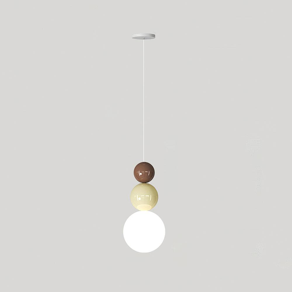 Modern Acrylic Three Ball Pendant Light Fixture - Sleek Hanging Chandelier for Dining Room, Kitchen Island or Bedroom Lighting