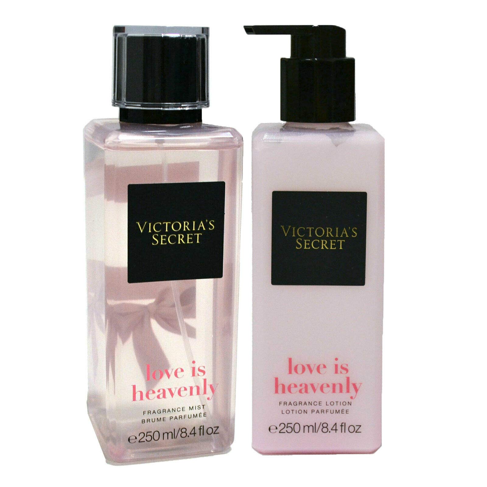 Victoria's Secret Love is Heavenly Fragrance Mist & Body Lotion Gift Set for Women - Perfect for Valentine's Day, Anniversary Gifts & Romantic Occasions