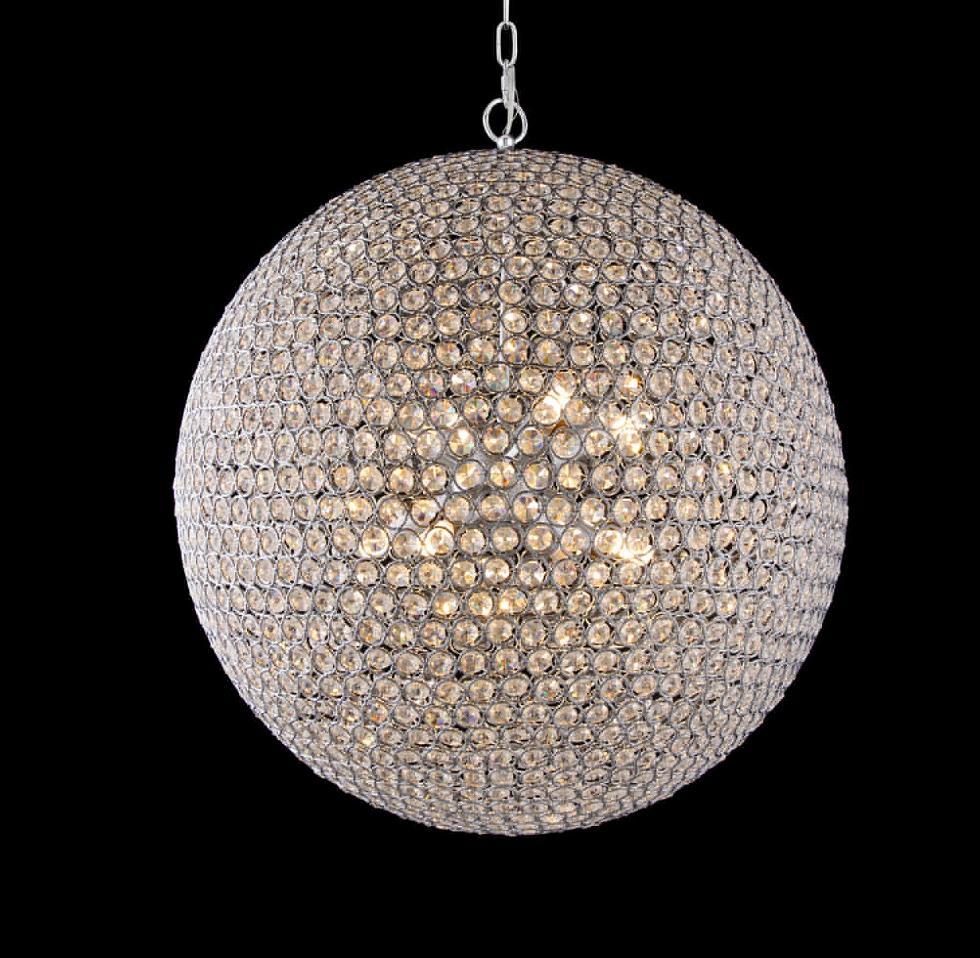 8-Light Round Crystal Chandelier - 19