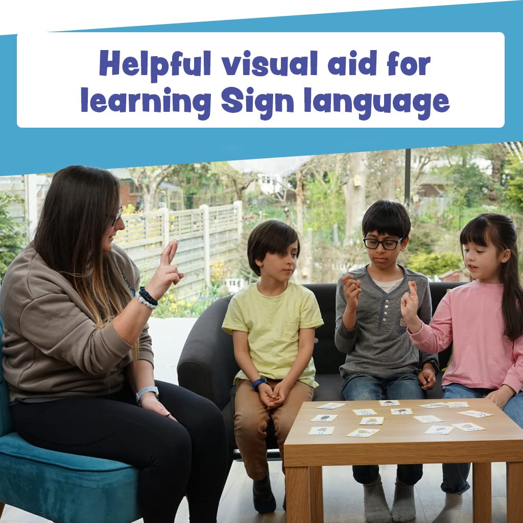 ASL Alphabet Flash Cards for Toddlers - 26 American Sign Language Learning Cards, First Alphabet Flashcards Set for Kids | Perfect for Early Childhood Education & Homeschooling