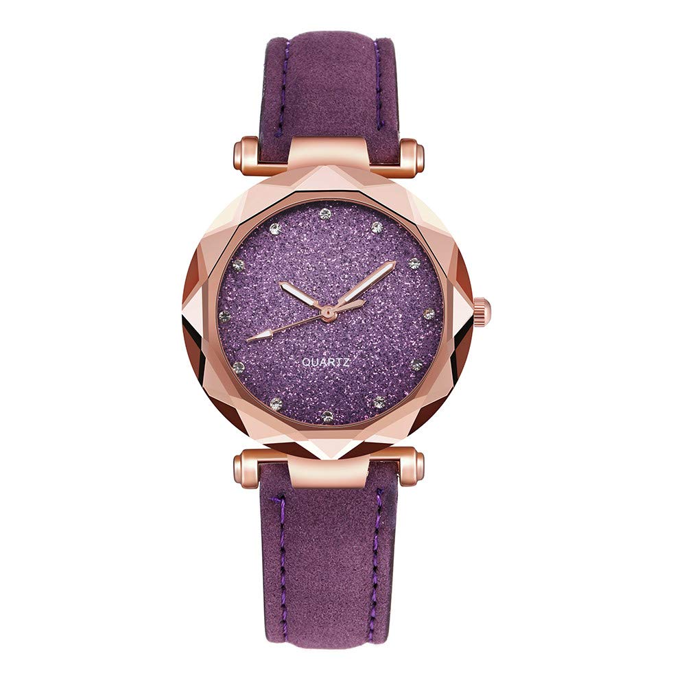 Men's Gold Quartz Watch - Rose Rhinestone Belt for Women | Office & Party