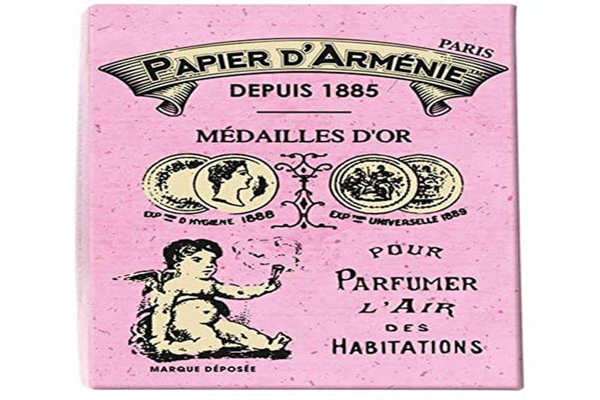Papier d'Armenie La Rose Vintage Gift Set - 6 Aromatic Booklets for Home Fragrance & Relaxation | Perfect for Bedroom, Bathroom, and Meditation Spaces