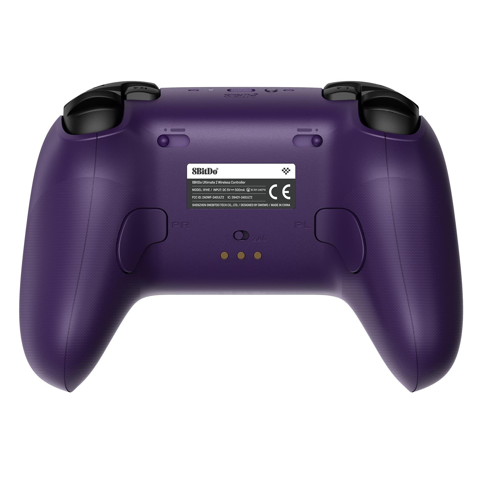 8BitDo Ultimate 2 Wireless Bluetooth Controller for Switch/PC/Android - Purple | Ergonomic Design, Hall Effect Joysticks, Customizable Buttons | Perfect for Gaming, Streaming & eSports