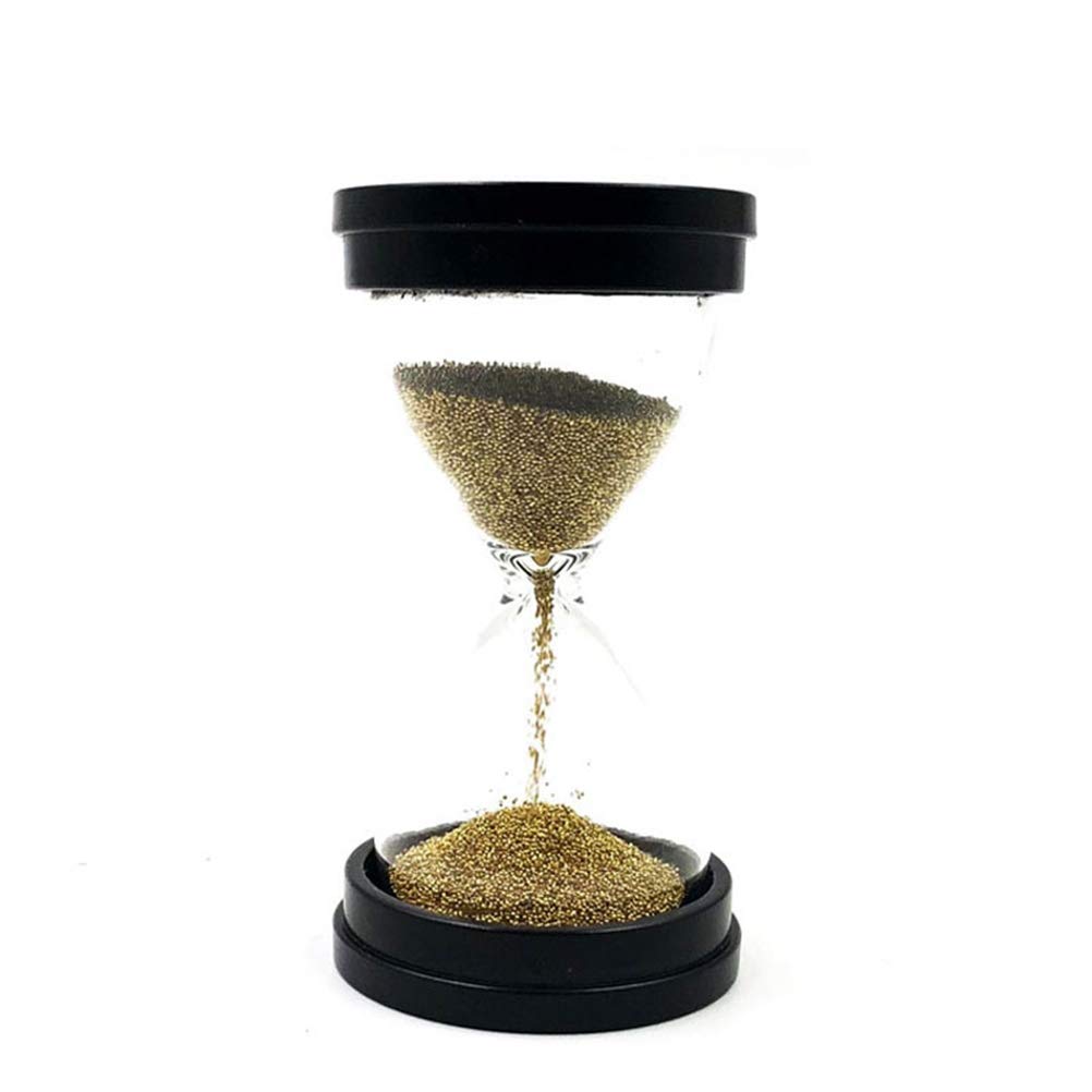30-Second Hourglass Timer with Gold Beads - Creative Sand Timer for Home Decor, Games & Meditation | Perfect for Board Games, Yoga, Classroom & Office Use