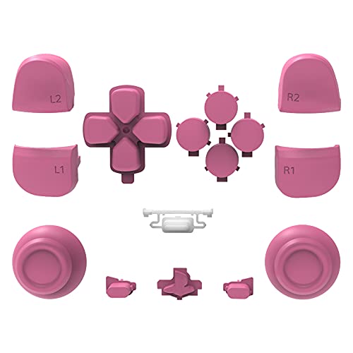 PS5 Controller Replacement Parts - WPS Purple Thumbsticks, D-Pad, R1 L1 Triggers & Full Button Set for Playstation 5 - Perfect for Gaming, Repair & Customization (Purple)