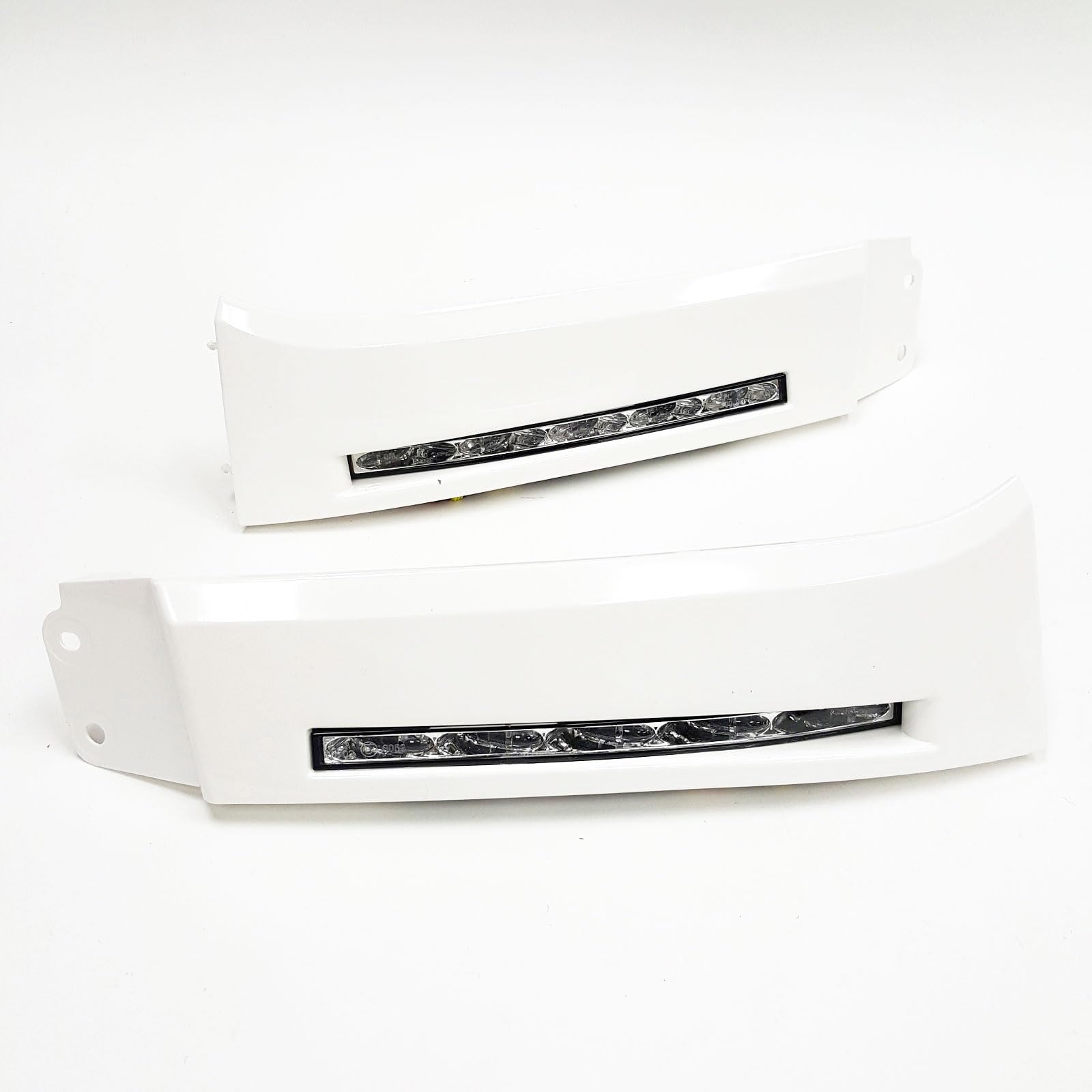LED DRL Fog Lights with Bezel & Wire Harness - Compatible for 2007-2013 Toyota Tundra & Sequoia Front Bumper Filler Panel | Upgrade Your Off-Road Lighting for Night Driving & Foggy Conditions