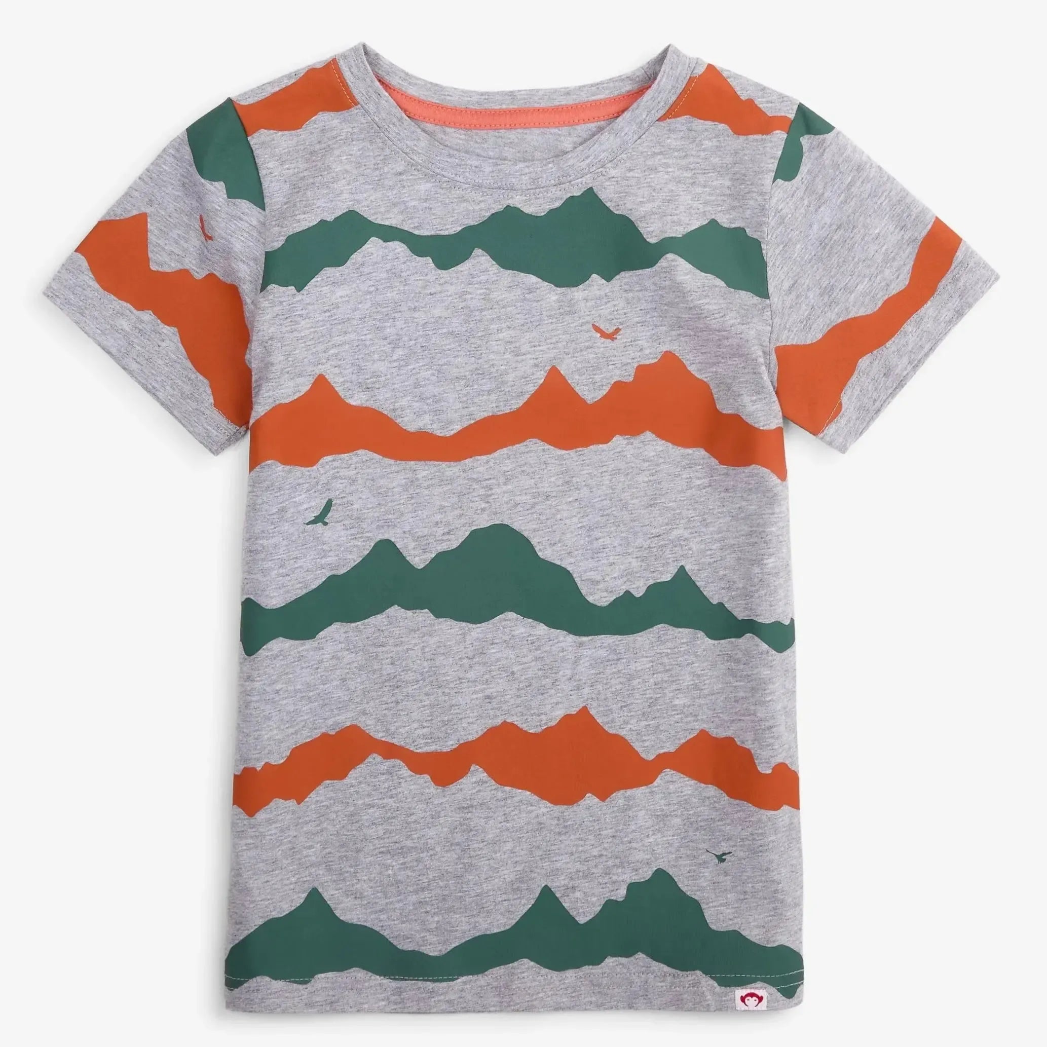 Appaman Short Sleeve Cotton T-Shirt with Mountain Peaks Print - Soft Casual Tee for Men & Women, Perfect for Outdoor Adventures & Everyday Wear