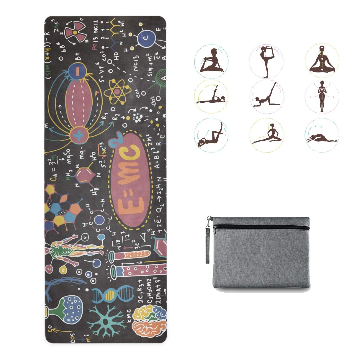 Non-Slip Foldable Yoga Mat for Women - Portable Travel & Home Gym Exercise Mat, Ideal for Yoga, Pilates, Workouts - Perfect for Studio, Travel & Home Fitness