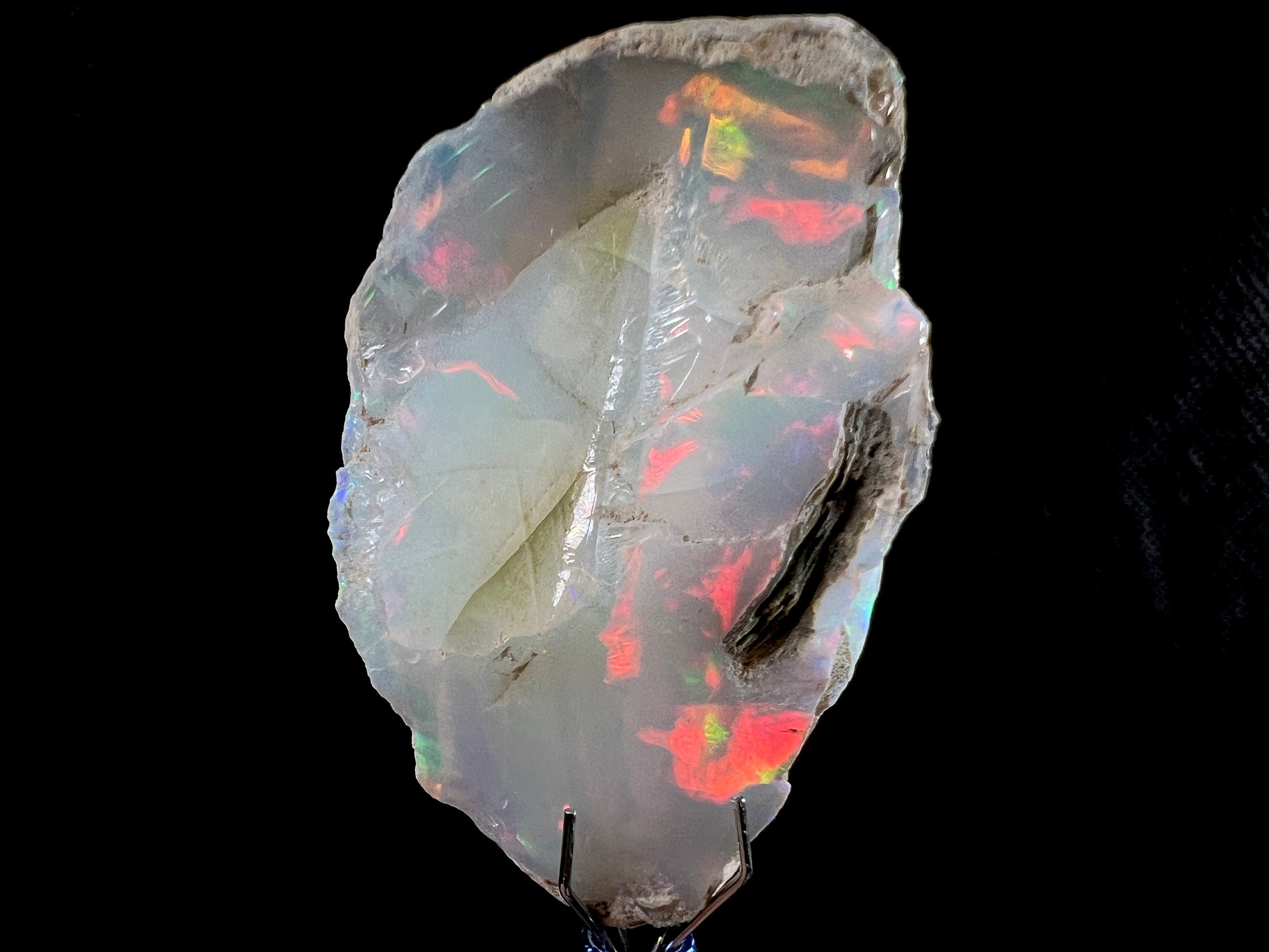 Premium 4A Welo Opal Raw Crystal - Certified Cutting Grade Opal Gemstone for Jewelry Making (50612) - Perfect for Rings, Pendants & DIY Craft Projects