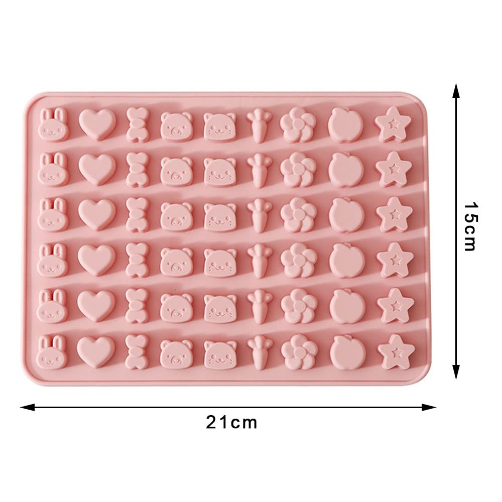 Premium Silicone Candy Molds for Gummy, Chocolate & Jelly - Animal & Fruit Shaped Baking Molds for DIY Candy Making, Cake Decorating, Ice Cubes & Party Treats