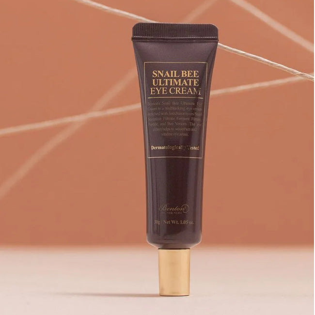 BENTON Snail Bee Ultimate Eye Cream 30g - Anti-Aging & Hydrating Eye Treatment for Dark Circles & Wrinkles - Perfect for Night & Day Skincare Routine