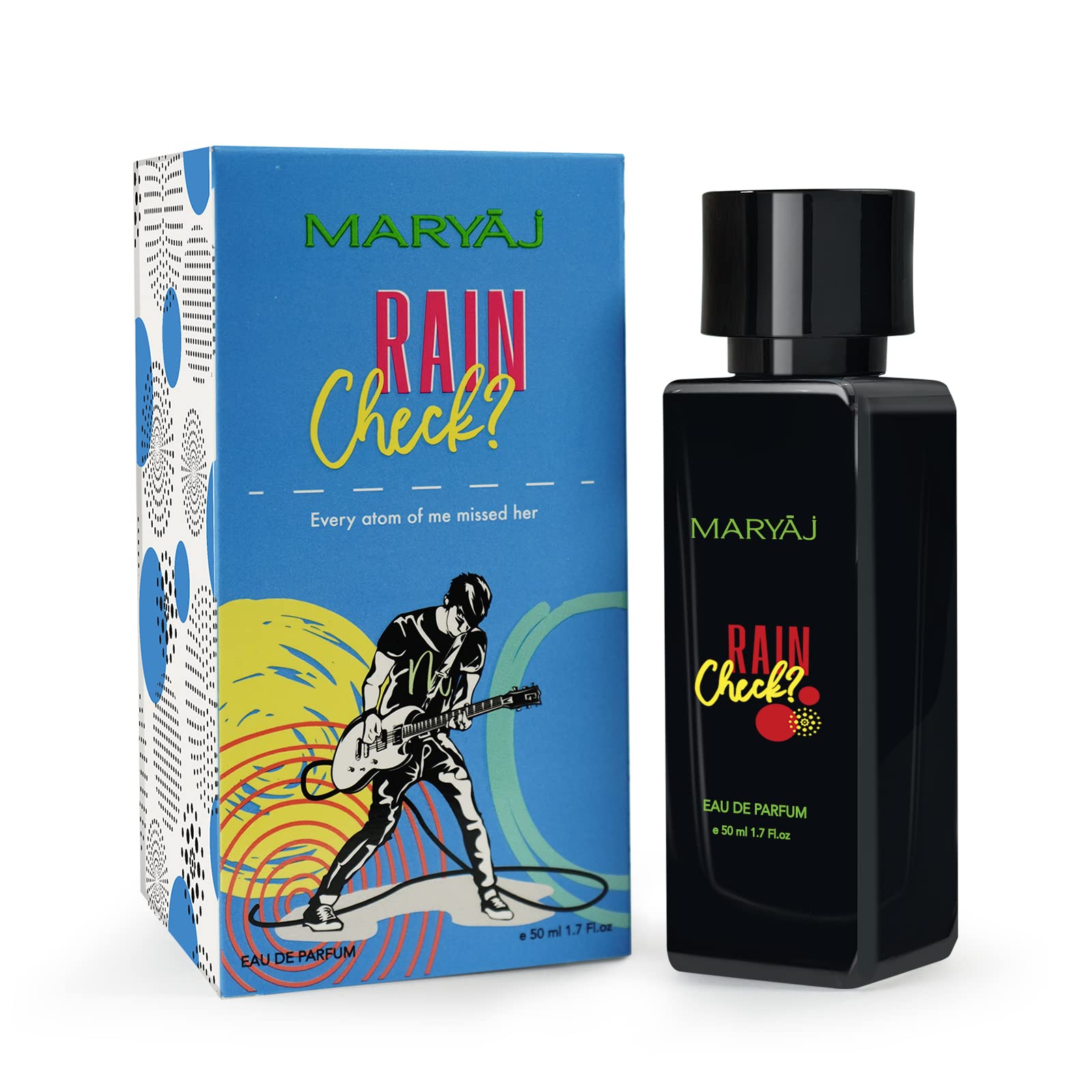 Maryaj Rain Check EDP 50ML Perfume for Men - Long-Lasting Fragrance, Luxury Cologne Gift Set - Perfect for Daily Wear, Date Night & Special Occasions