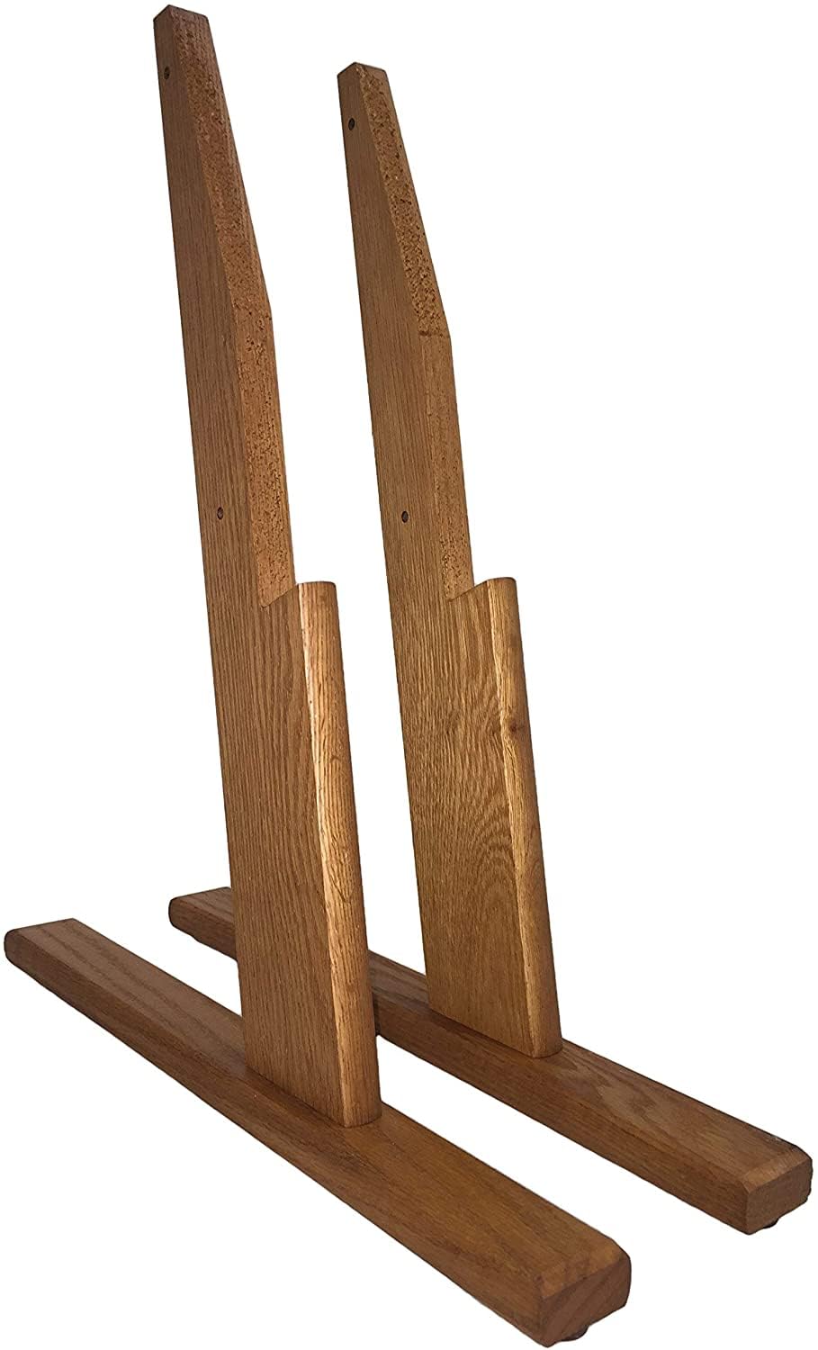 Premium Wooden Mallet with Optional Floor Stand - Medium Oak for 4H Slope Displays | Perfect for Trade Shows, Retail Displays & Product Showcases