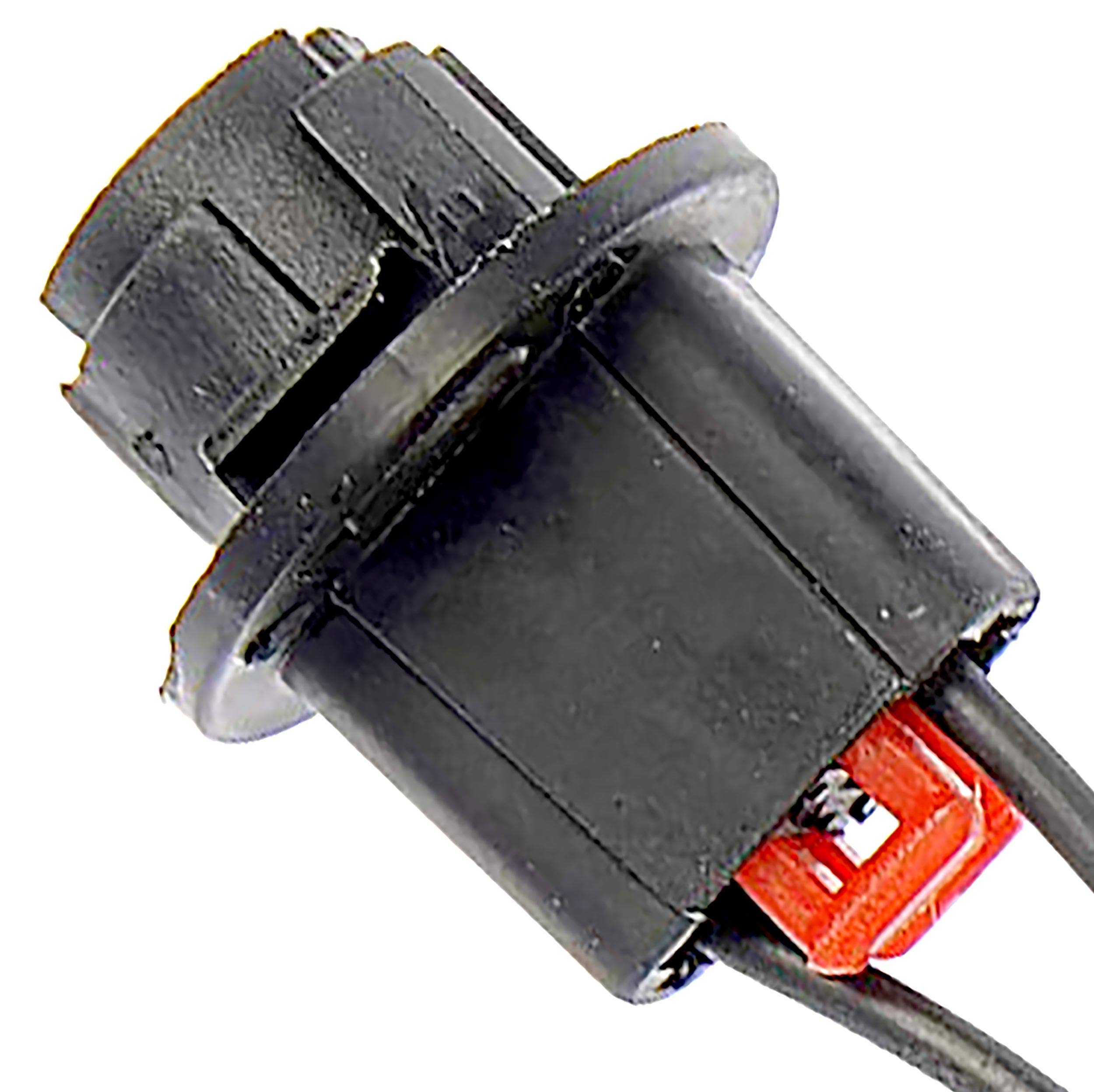 APDTY 034146 Tail Lamp Socket with Side Marker - Replacement Bulb Holder for Car Brake Lights & Turn Signals - Compatible with Various Vehicle Models - Perfect for Night Driving & Enhanced Safety