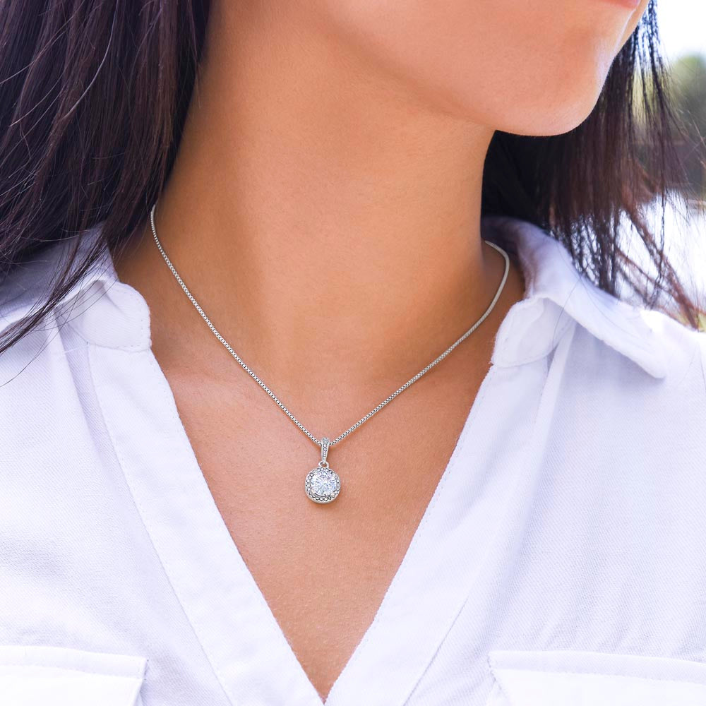 Elegant Jewelry Gift for Mom - Heart Pendant Necklace from Daughter | Perfect for Mother's Day, Birthday & Anniversary Gifts