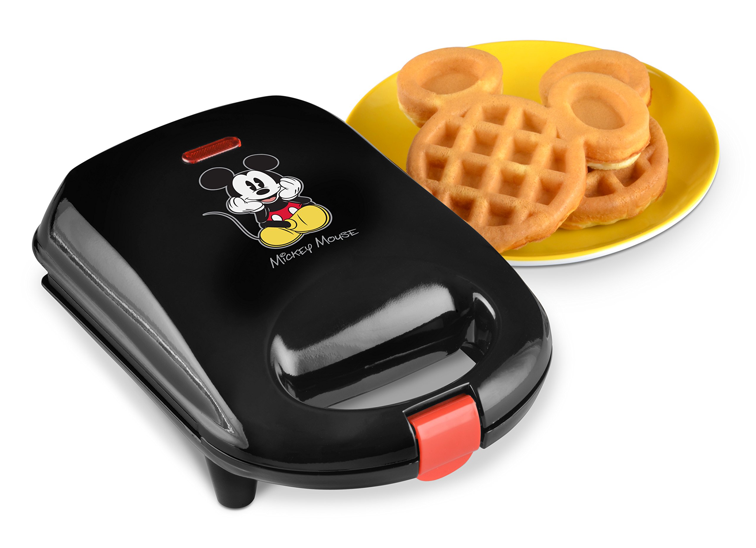 Disney DCM-9 Mickey Mouse Mini Waffle Maker - Compact Electric Waffle Iron for Mickey-Shaped Waffles, Perfect for Breakfast, Kids' Parties & Disney-Themed Cooking