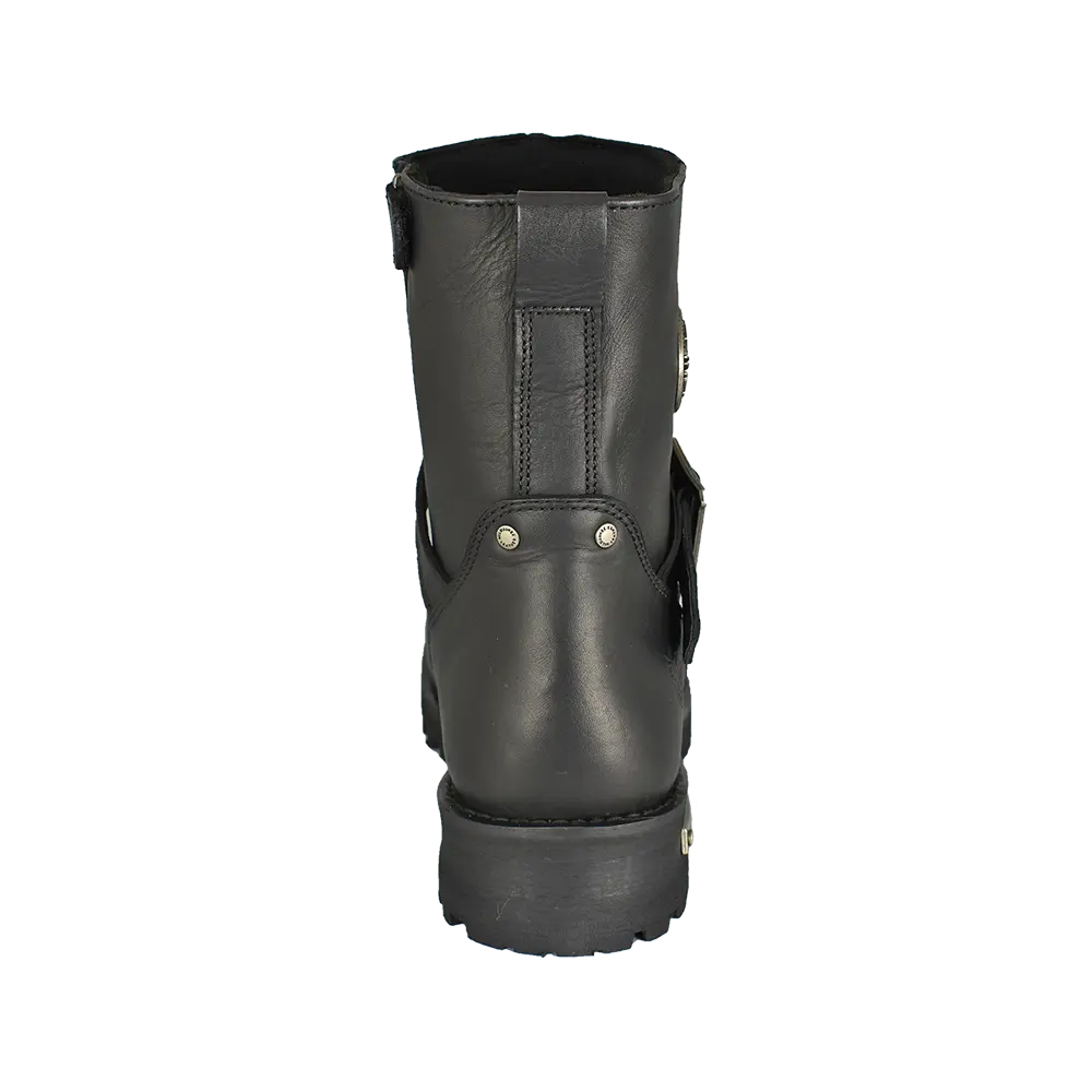 Milwaukee Leather Men's 6 Side Zip Motorcycle Boots - Durable Biker Boots for Riding & Protection - Perfect for Harley, Cruiser & Touring Motorcycles