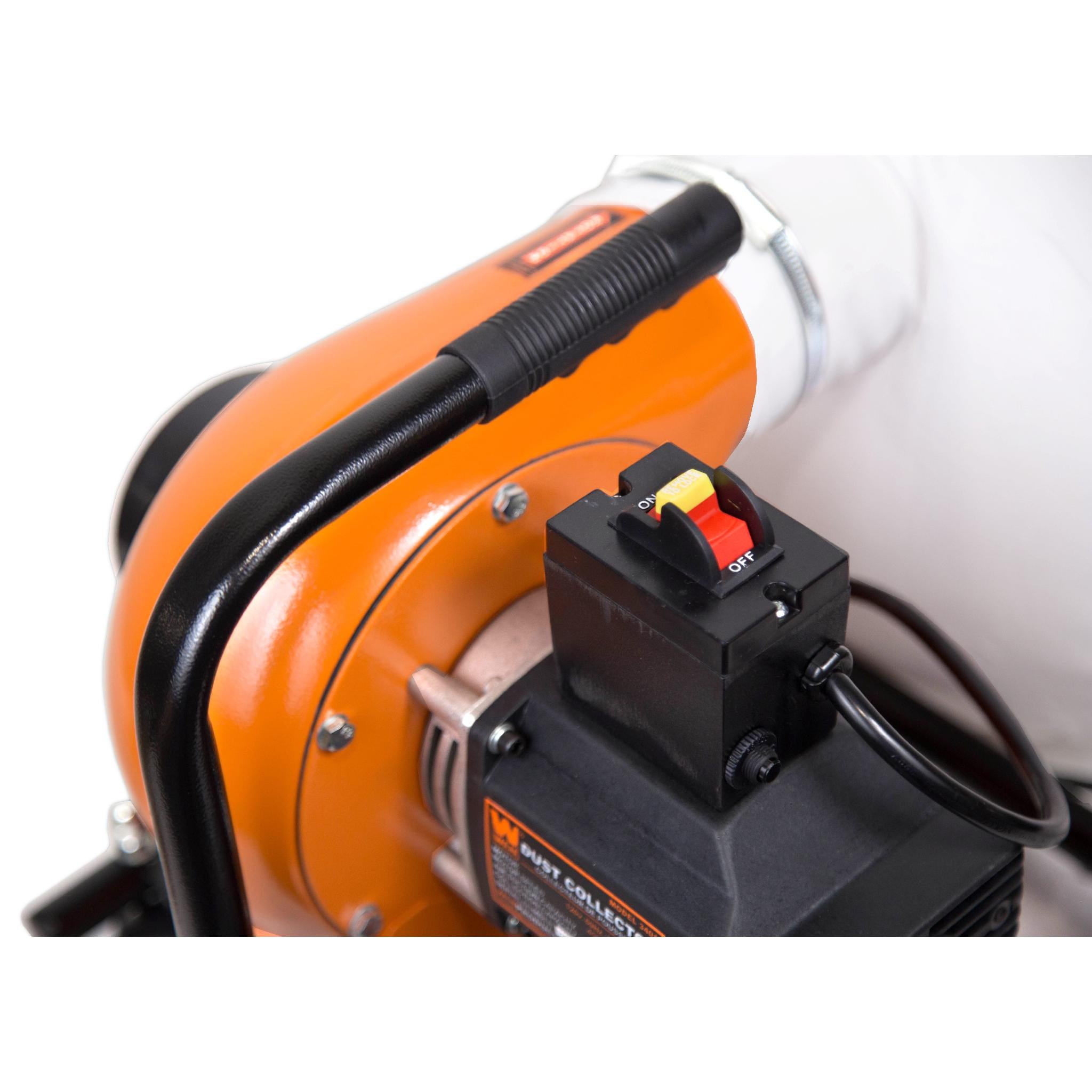 WEN R3401 5.7 Amp 660 CFM Dust Collector with 12 Gallon Bag & Wall Mount Option | Refurbished Workshop Vacuum for Woodworking, Construction & DIY Projects