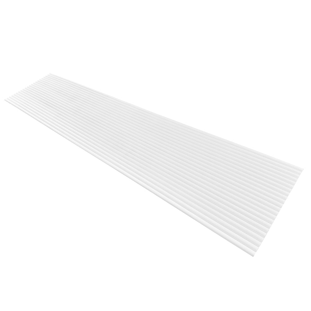WOODFLEX White Primed Flexible Half Round Molding 2700mm x 600mm - Perfect for Crown Molding, Ceiling Trim & Interior Decoration