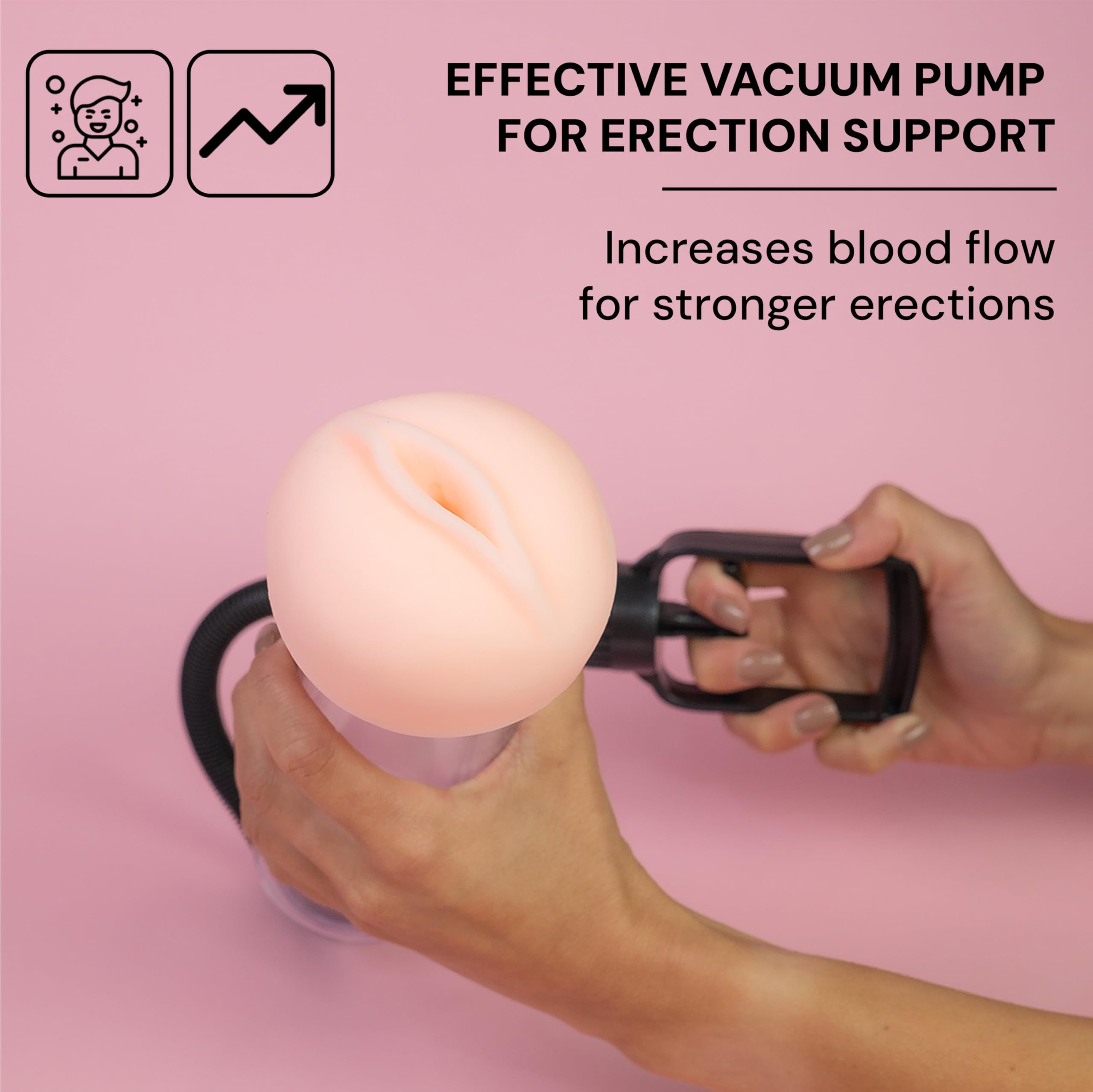 Male Penis Pump Extender - Vacuum Device for Penis Enlargement & Enhancement - Best Sex Toy for Men - Use for Improved Size, Stamina & Pleasure in the Bedroom
