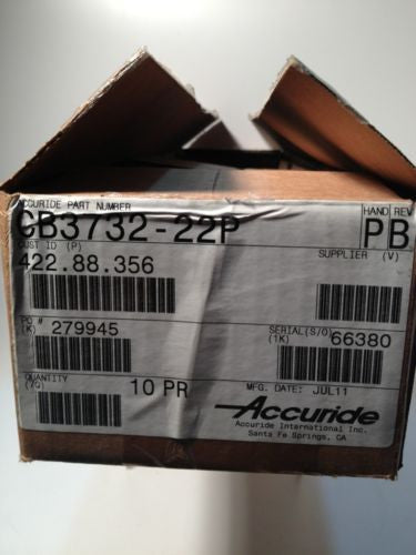 Accuride CB3732 22P Heavy Duty Drawer Slides - Box of 10 Pairs (20 Slides) for Smooth Cabinet & Furniture Gliding | Perfect for Kitchen Cabinets, Office Drawers & Storage Units