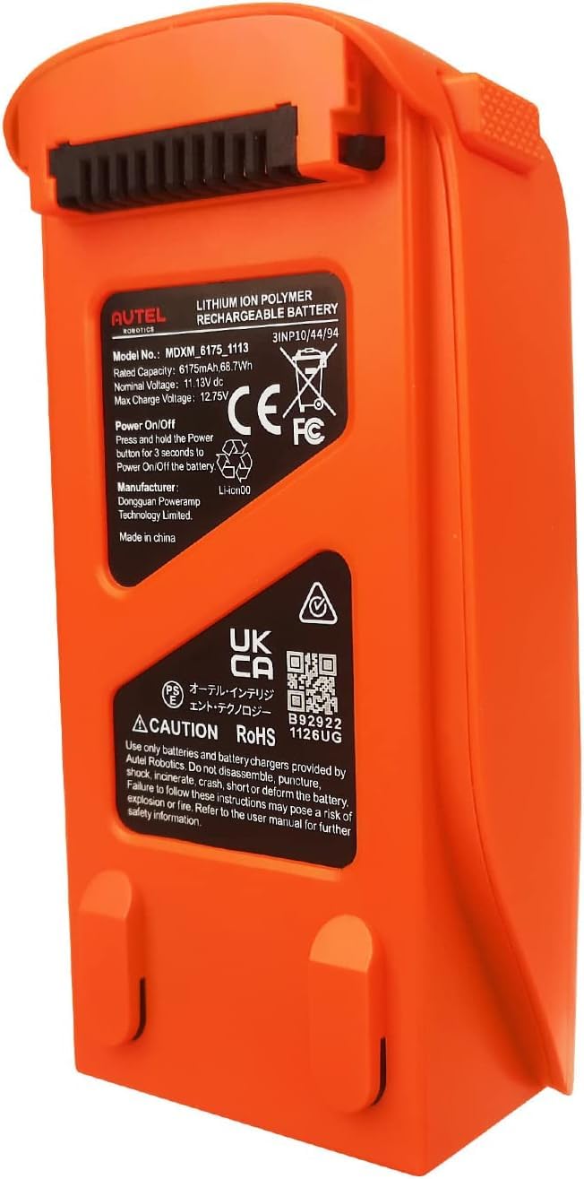 Autel Robotics EVO Lite+ Drone Intelligent Battery - 6175mAh 11.13V, 40 Min Flight Time, 2025 Replacement Battery for EVO Lite Plus - Perfect for Aerial Photography, Videography & Extended Flight Sessions