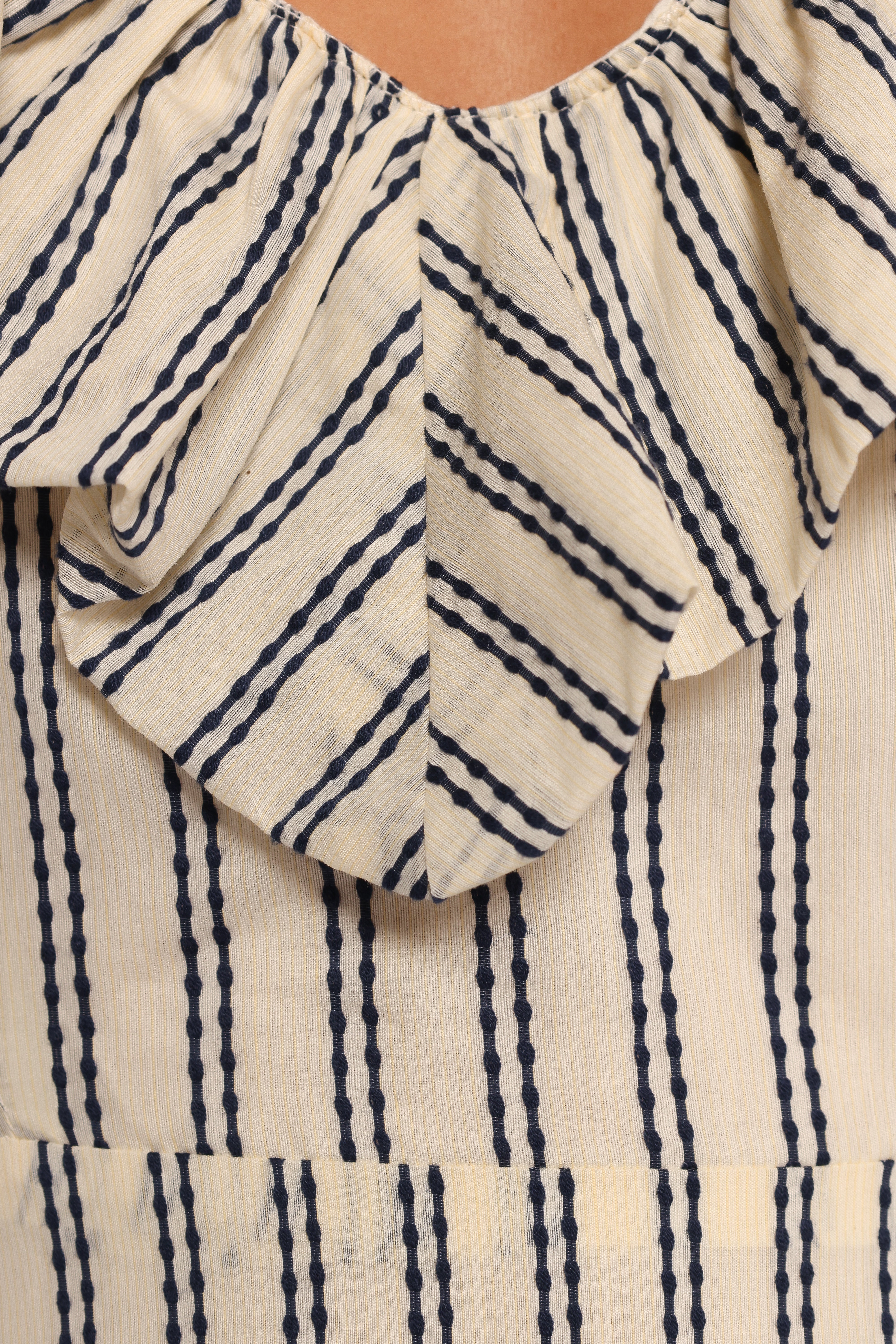 Bobbie Midi Dress - Neutral Stripe Flowy Summer Dress for Women | Perfect for Beach Vacations, Brunch Dates & Casual Outings