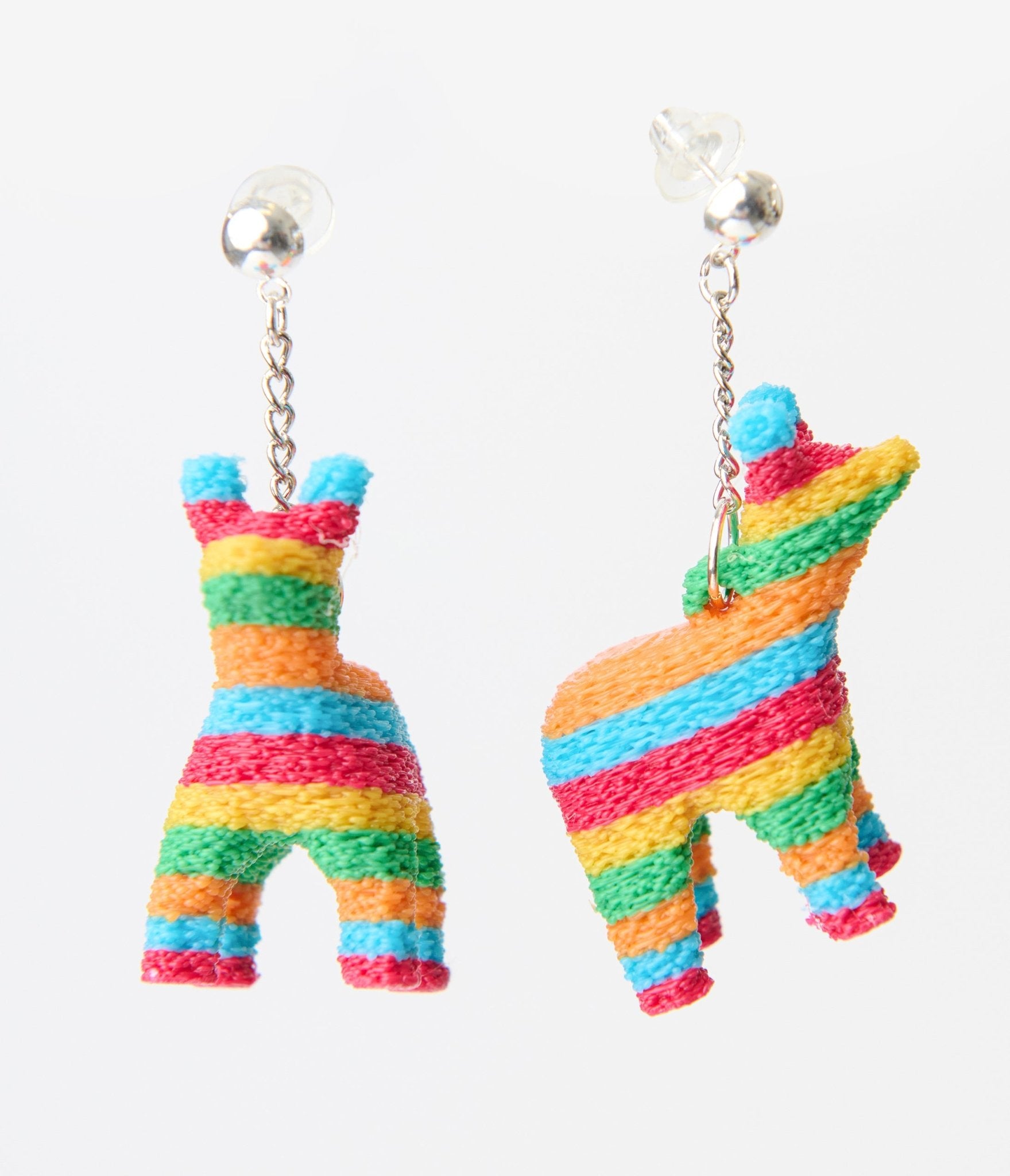 Burro Piñata Earrings - Fun Mexican Donkey Party Dangle Earrings for Women - Perfect for Cinco de Mayo, Fiesta, and Birthday Celebrations