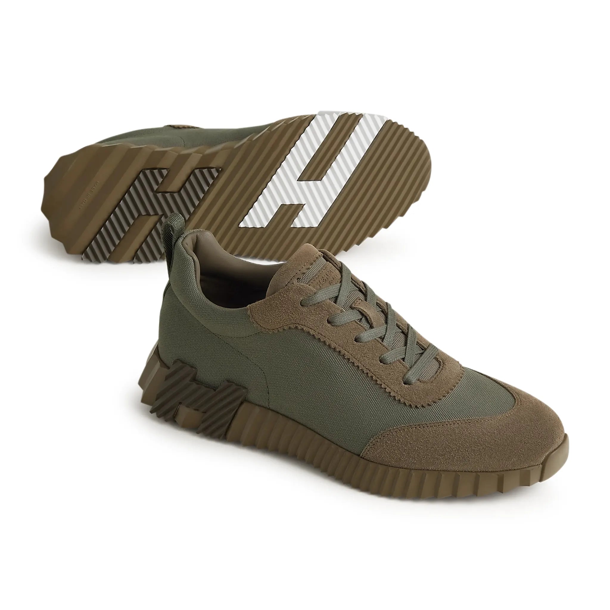 Hermès Paris Bouncing Sneaker Green Toundra - Luxury Casual Shoes for Women & Men | Perfect for Streetwear, Fashion Outfits & Everyday Comfort
