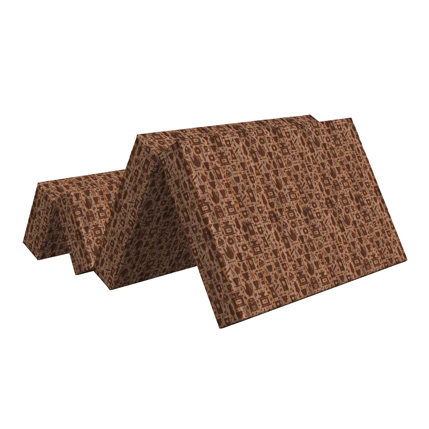 Ambesonne Foldable Kitchen Mattress - Bakery Themed Muffins Design, 74.8